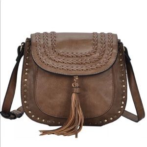 Antik Kraft Boho Crossbody Saddlebag Brown